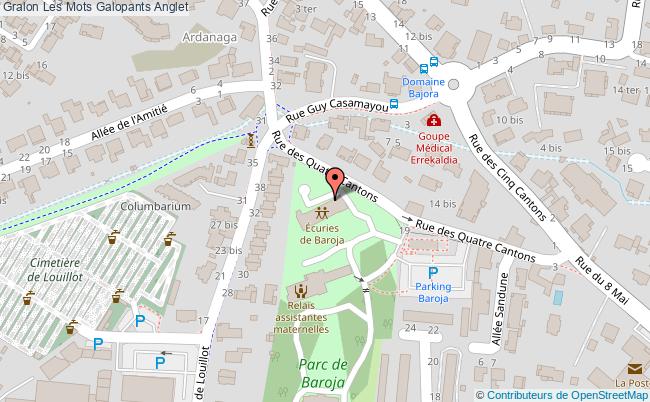 plan Les Mots Galopants Anglet