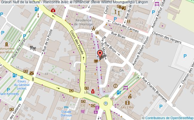 plan Les Nuits De La Lecture à Langon Langon