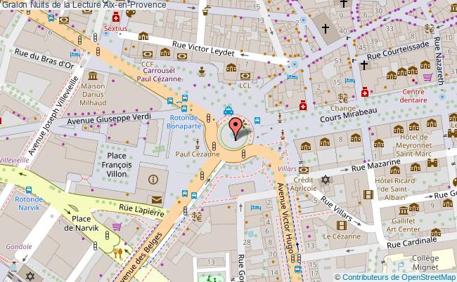 plan Les Nuits De La Lecture Aix en Provence