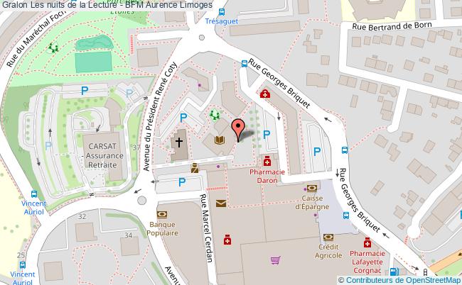 plan Les Nuits De La Lecture - Bfm Aurence Limoges