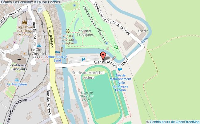 plan Les Oiseaux à L'aube Loches