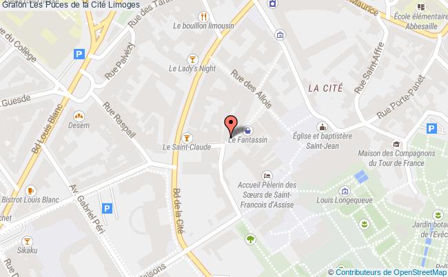 plan Les Puces De La Cité Limoges