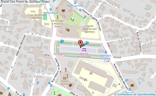 plan Les Puces De Quintaou Anglet
