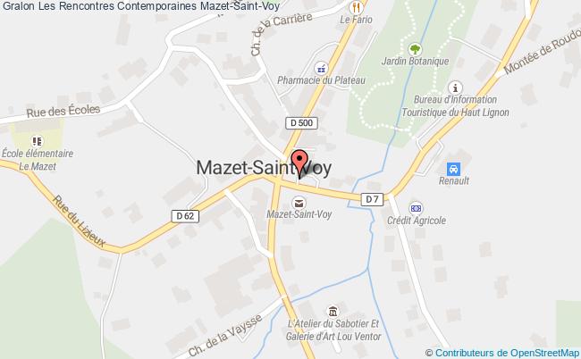 plan Les Rencontres Contemporaines Mazet-Saint-Voy