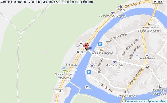 plan Les Rendez-vous Des Métiers D'arts Brantôme