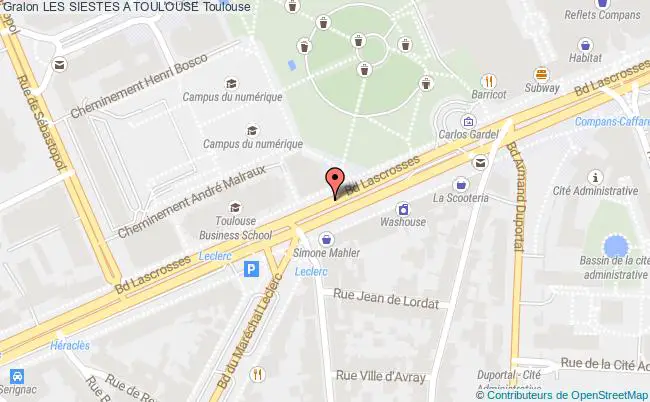 plan Les Siestes A Toulouse Toulouse
