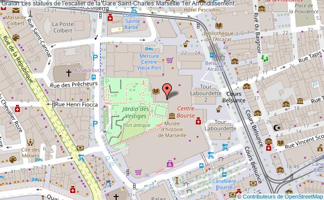 plan Les Statues De L'escalier De La Gare Saint-charles Marseille