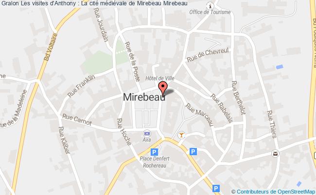 plan Les Visites D'anthony : La Cité Médiévale De Mirebeau Mirebeau