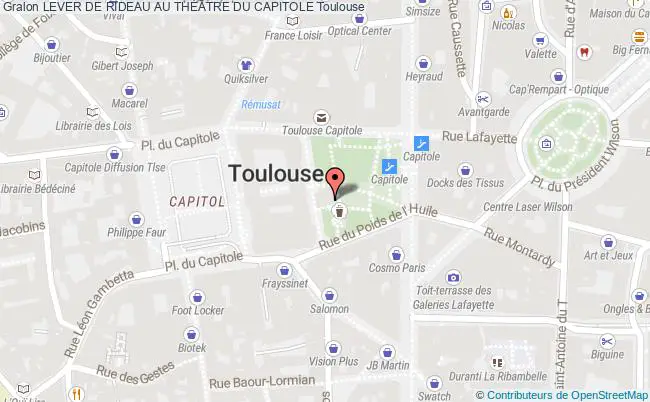 plan Lever De Rideau Au ThÉÂtre Du Capitole Toulouse