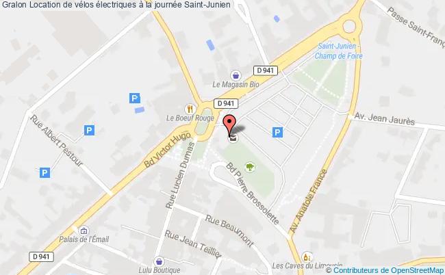 plan Location De Vélos électriques à La Journée Saint-Junien