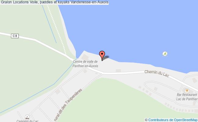 plan Locations Voile, Paddles Et Kayaks Vandenesse-en-Auxois