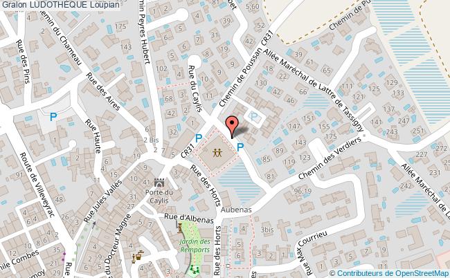 plan LudothÈque Loupian