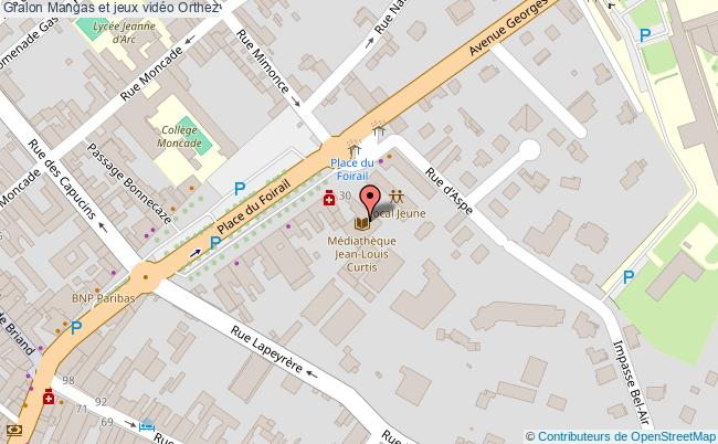 plan Mangas Et Jeux Vidéo Orthez