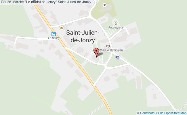 plan Marché "le Martsi De Jonzy" Saint-Julien-de-Jonzy