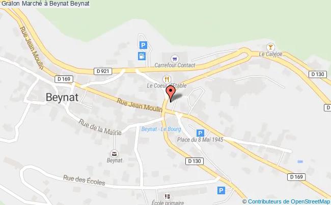 plan Marché à Beynat Beynat