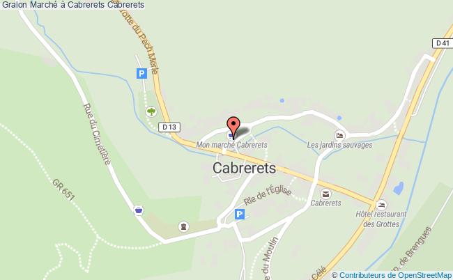 plan Marché à Cabrerets Cabrerets