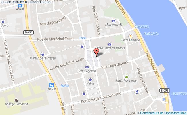 plan Marché à Cahors Cahors
