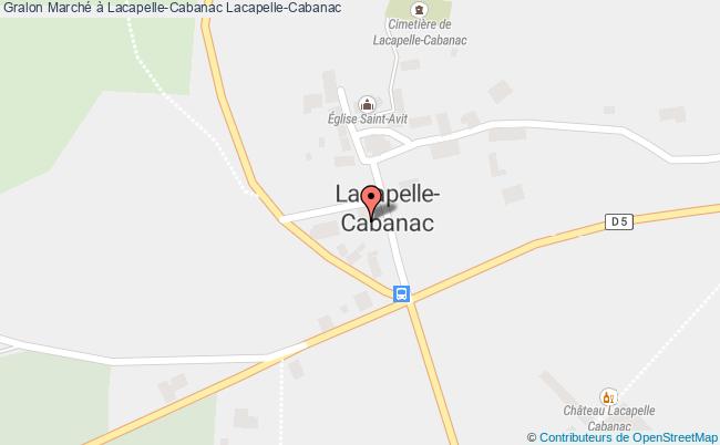 plan Marché à Lacapelle-cabanac Lacapelle-Cabanac