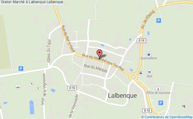plan Marché à Lalbenque Lalbenque