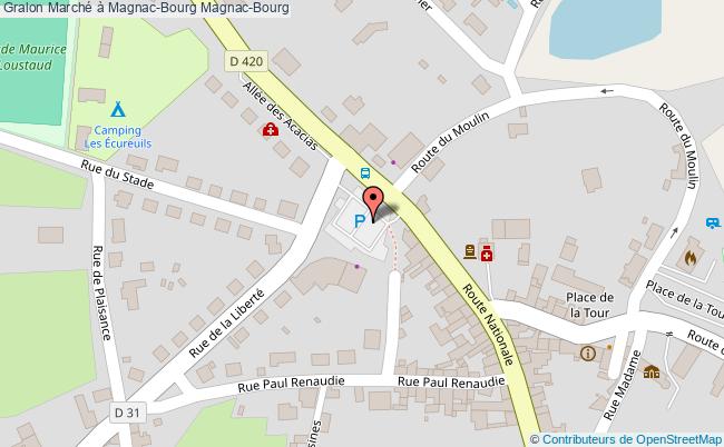 plan Marché à Magnac-bourg Magnac-Bourg