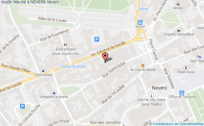 plan Marché à Nevers Nevers