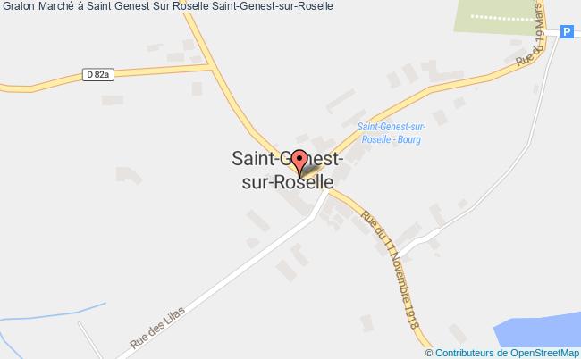 plan Marché à Saint Genest Sur Roselle Saint-Genest-sur-Roselle