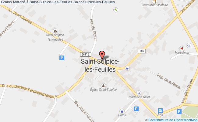 plan Marché à Saint-sulpice-les-feuilles Saint-Sulpice-les-Feuilles