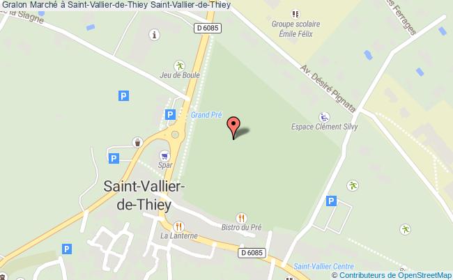 plan Marché à Saint-vallier-de-thiey Saint-Vallier-de-Thiey
