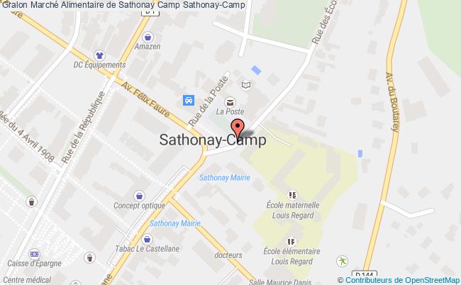 plan Marché Alimentaire De Sathonay Camp Sathonay-Camp