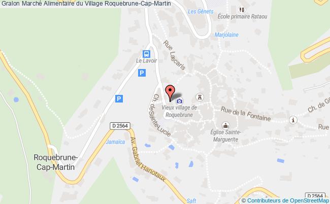 plan Marché Alimentaire Du Village Roquebrune-Cap-Martin