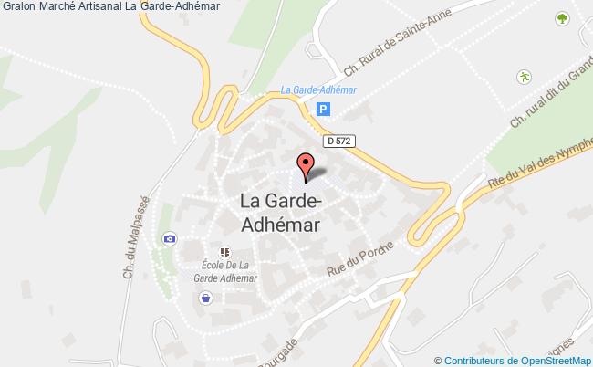 plan Marché Artisanal La Garde-Adhémar