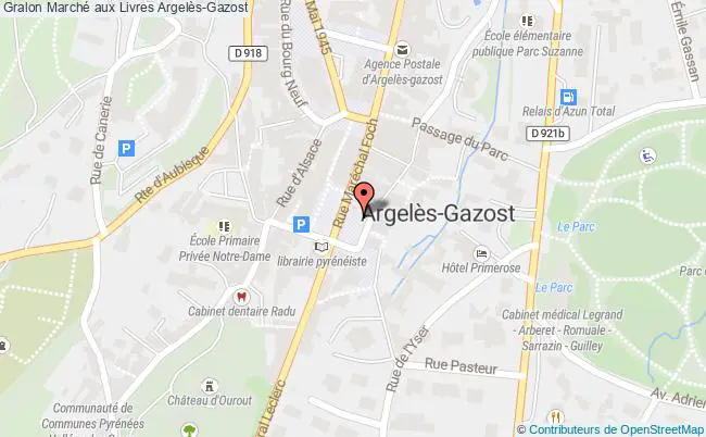 plan Marché Aux Livres Argelès-Gazost