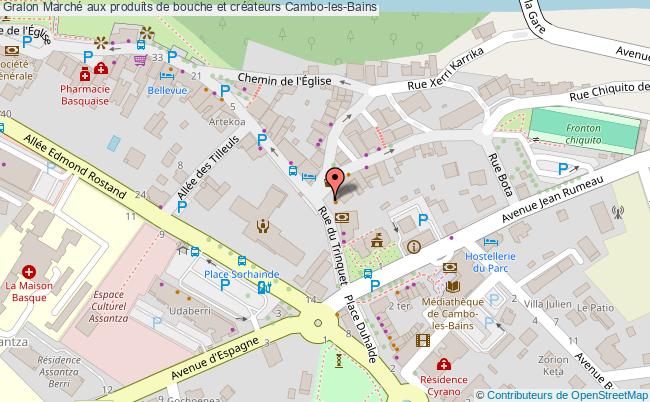 plan Marché Aux Produits De Bouche Et Créateurs Cambo-les-Bains