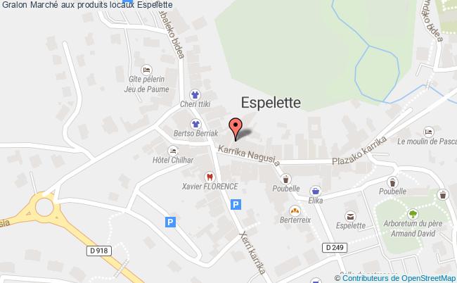 plan Marché Aux Produits Locaux Espelette