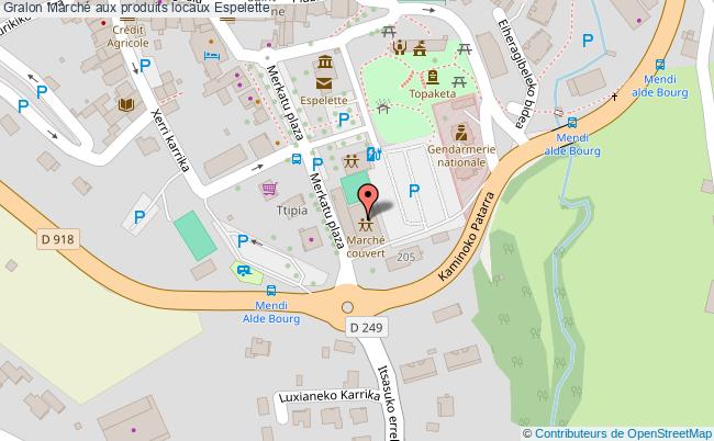 plan Marché Aux Produits Locaux Espelette