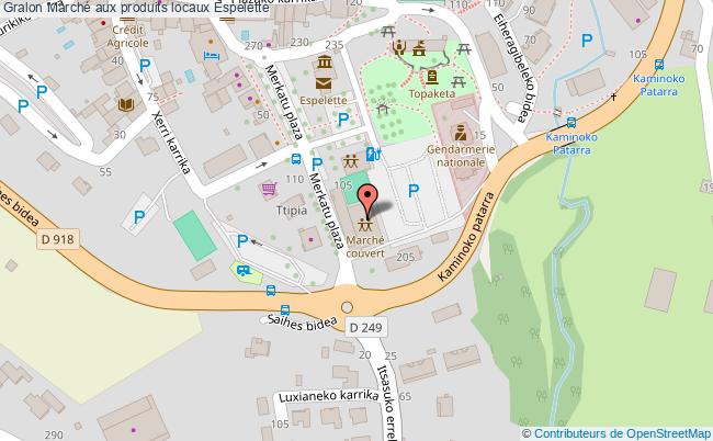 plan Marché Aux Produits Locaux Espelette