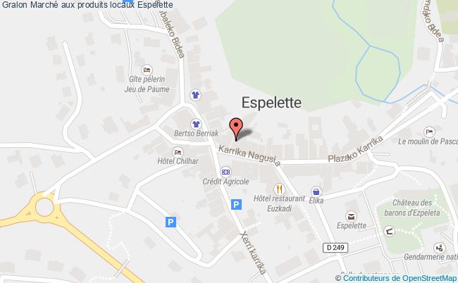 plan Marché Aux Produits Locaux Espelette