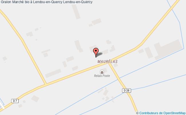 plan Marché Bio à Saint-laurent-lolmie Limogne-en-Quercy