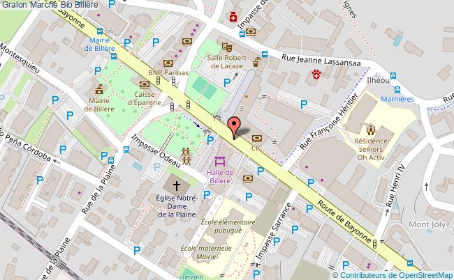 plan Marché Bio Billère