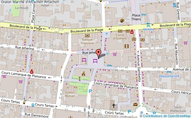 plan Marché D'arcachon Arcachon