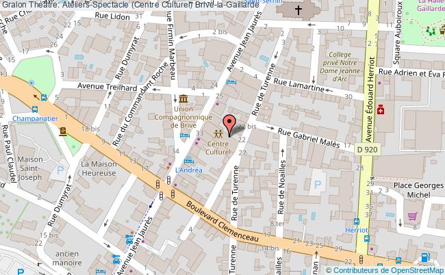 plan Marché D'artisanes (centre Culturel) Brive-la-Gaillarde