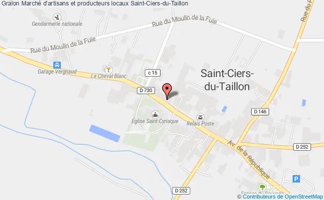 plan Marché D'artisans Et Producteurs Locaux Saint-Ciers-du-Taillon