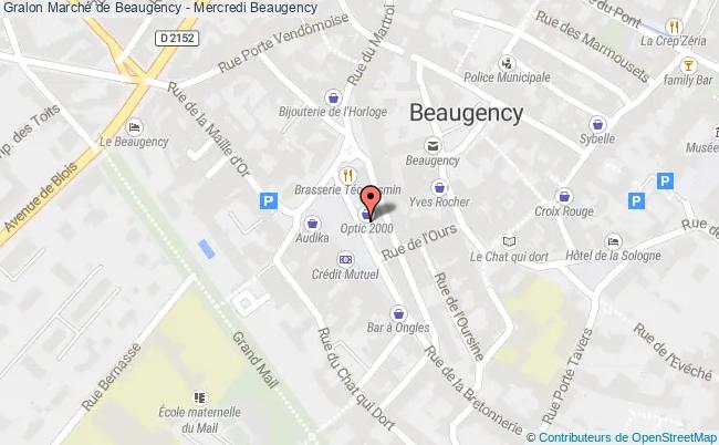 plan Marché De Beaugency - Mercredi Beaugency