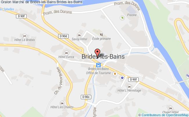 plan Marché De Brides-les-bains Brides-les-Bains