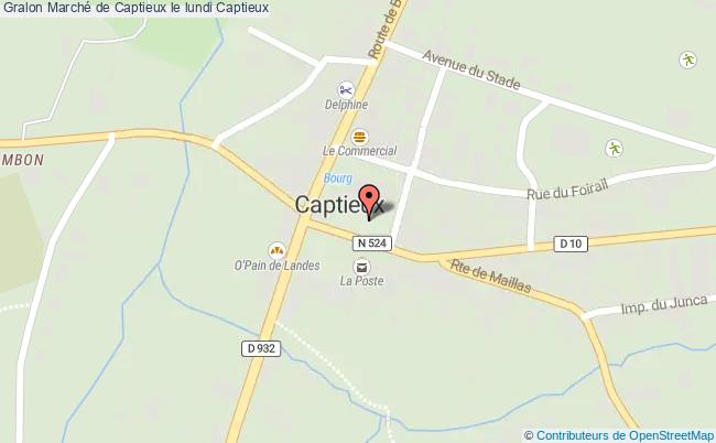 plan Marché De Captieux Le Lundi Captieux