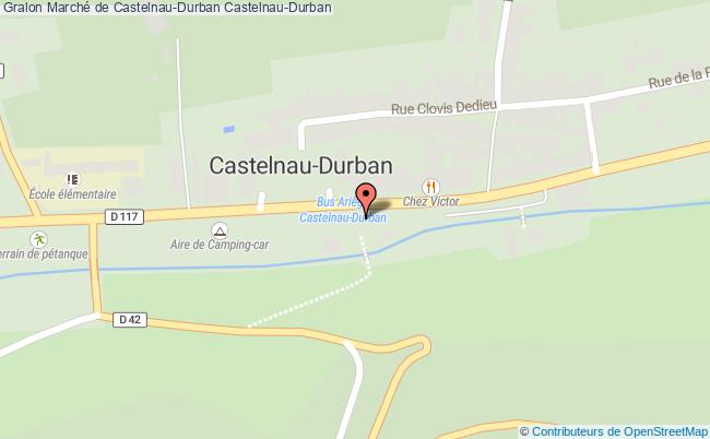 plan Marché De Castelnau-durban Castelnau-Durban