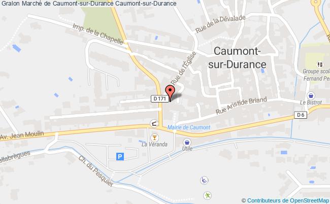 plan Marché De Caumont-sur-durance Caumont-sur-Durance