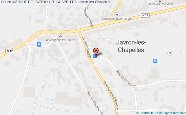 plan MarchÉ De Javron-les-chapelles Javron-les-Chapelles