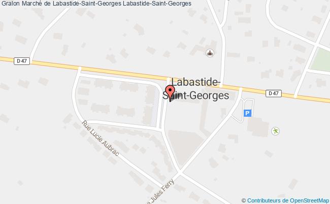 plan Marché De Labastide-saint-georges Labastide-Saint-Georges