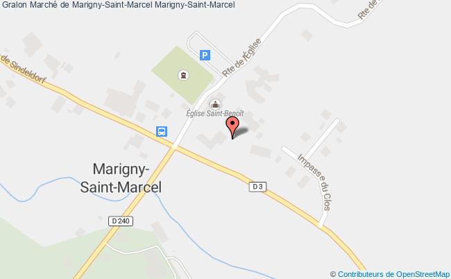 plan Marché De Marigny-saint-marcel Marigny-Saint-Marcel